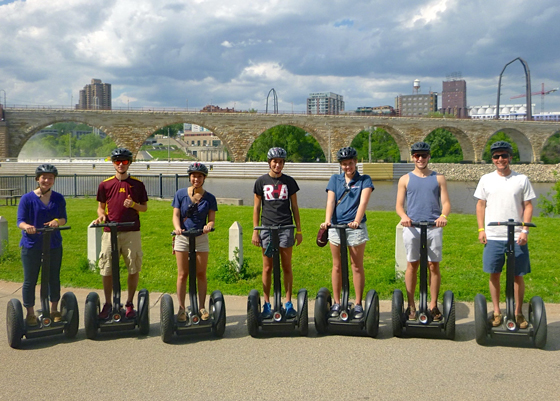 interns on seaways by stone arch bridge