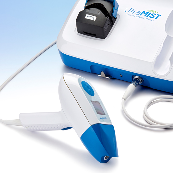 ultramist ultrasound wound therapy device